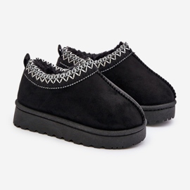 Dječje čizme za snijeg na platformu, tople s krznom, crne Vilabria crna 1