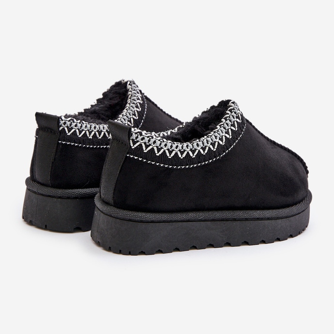 Dječje čizme za snijeg na platformu, tople s krznom, crne Vilabria crna 2