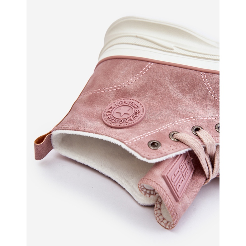 Ženske izolirane tenisice na platformi Big Star OO274071 Pink ružičasta 1