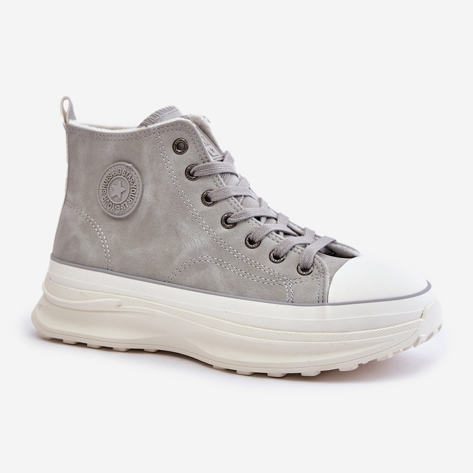 Ženske izolirane tenisice na platformi Big Star OO274073 sive siva 2