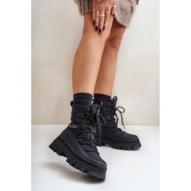 Lee Cooper ženske čizme za snijeg s patentnim zatvaračem LCJ-24-47-3144 crne crno 2