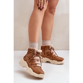 Lee Cooper ženske izolirane čizme LCJ-24-03-3061L smeđe smeđa 2