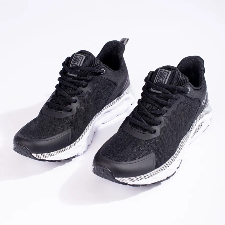 Muške crne sportske cipele Big Star LL174096 Memory Foam crna 1