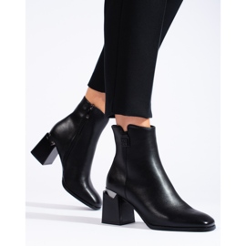 W. Potocki Elegantne crne čizme na visoku petu marke Potocki crna 1