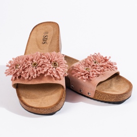 Ženske antilop papuče s ružičastim cvjetićima ružičasta 2