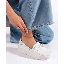 Goodin Udobne bijele ženske mokasine bijela 1