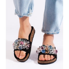 Ženske crne antilop papuče crna 1