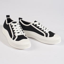 Crne ženske tenisice s platformom crno 1