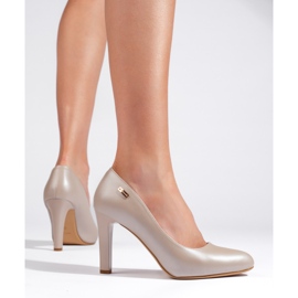 Sergio Leone Klasične svijetlo bež cipele s visokom petom od Sergia Leonea 1