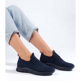 Mornarsko plave ženske sportske cipele s natikačama plava 1