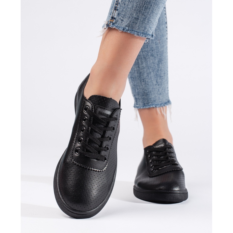 Ženske klasične crne tenisice crna 1