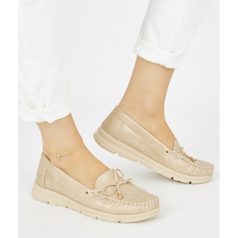 Seastar Zlatne udobne mokasine od ekološke kože zlatna 1