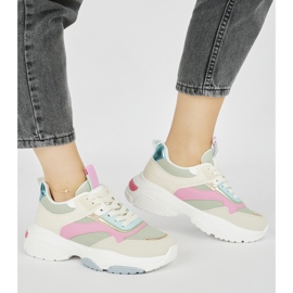 Ženske sportske cipele s debelim potplatom zelena 1