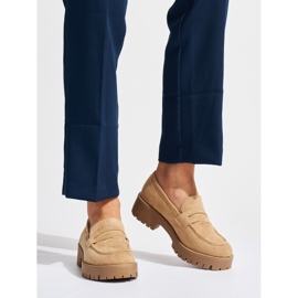 Goodin Ženske mokasine od antilopa u bež boji 1