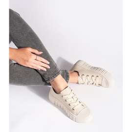 Ženske bež kožne tenisice 1