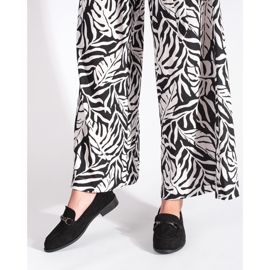 Goodin Klasične crne mokasine od brušene kože crna 1