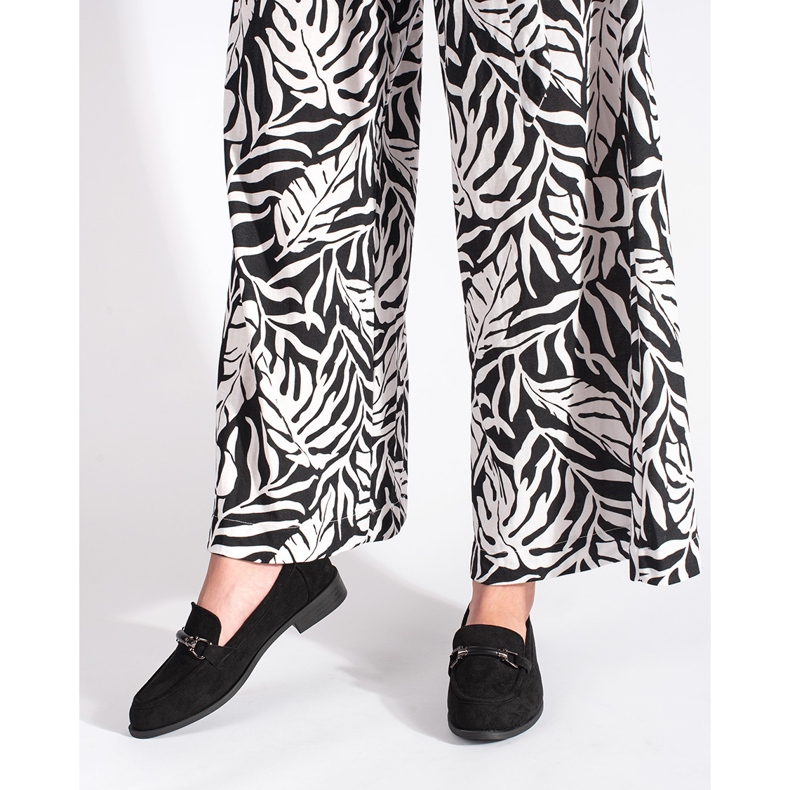 Goodin Klasične crne mokasine od brušene kože crno 1