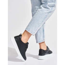 Ažurirane crne cipele Sergio Leonea crna 1