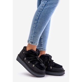 Čizme za snijeg s niskom platformom i krznom D.Franklin DFSH370011 crna crno 1