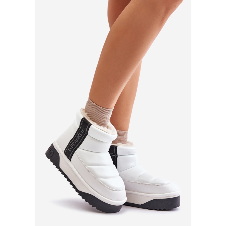 Niske čizme za snijeg s debelim potplatom D.Franklin DFSH371011 Bijela 1