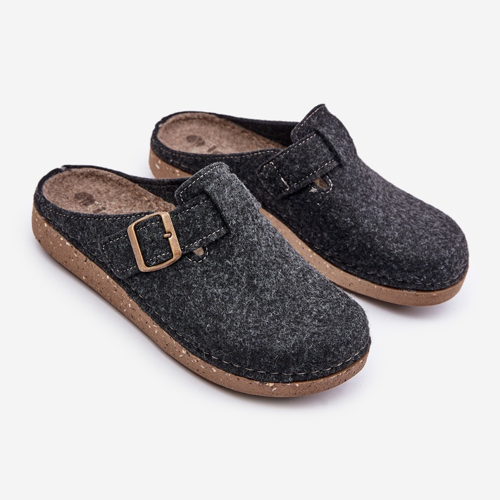 Muške papuče s kopčom Preventivne japanke Inblu MT000012 Graphite siva 1