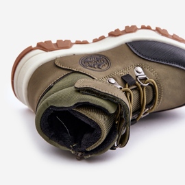 News Izolirane dječje zimske čizme za planinarenje s patentnim zatvaračem, tamnozelene Temisha zelena 2