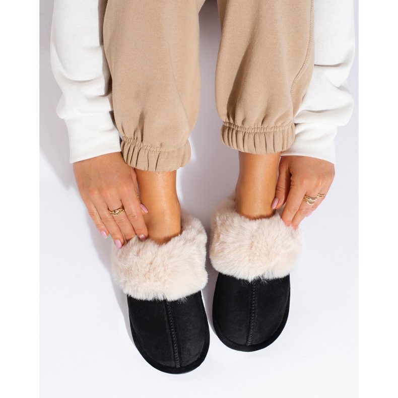 Shelovet ženske crne papuče crna 1