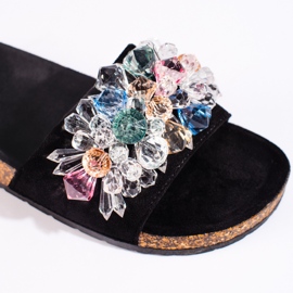 Ženske crne antilop papuče crna 2