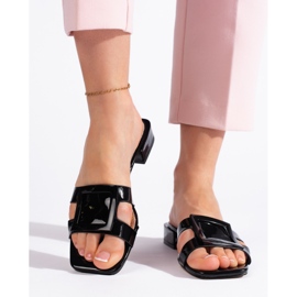 Klasične crne elegantne ženske japanke crno 1