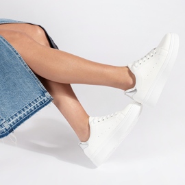 Bijele tenisice na platformu bijela 2