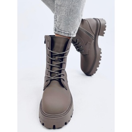 Tamar Green čizme na vezanje zelena 1