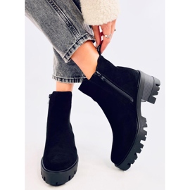 Ragga crne gležnjače na visoku petu crna 1