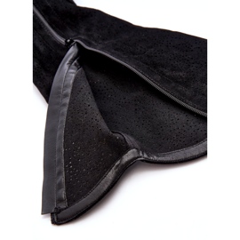 Ženske ažur čizme crne S.Barski HY66-132 crno 4