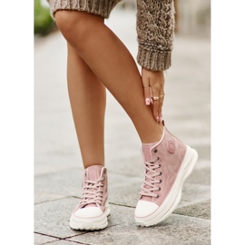 Ženske izolirane tenisice na platformi Big Star OO274071 Pink ružičasta 2