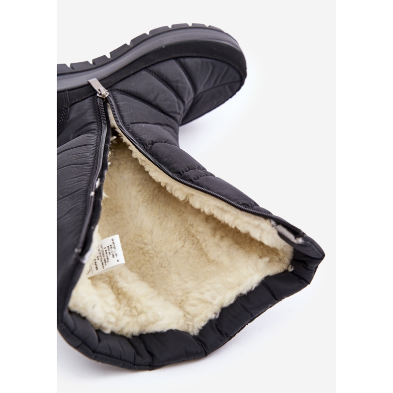 Ženske čizme za snijeg s ukrasom Progress PROGJ-24-147 crne crna 2