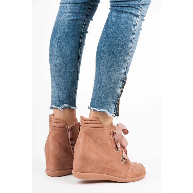 Kylie Gležnjače vezane vrpcom ružičasta 1