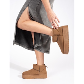 Seastar Bež izolirane ženske čizme za snijeg s platformom 1