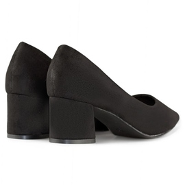 Antilop cipele s niskom petom, klasične crne ženske salonke s visokom petom crno 1