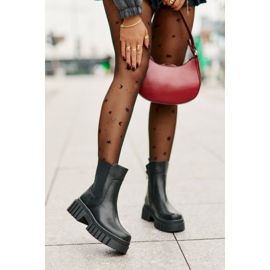 Izolirane Chelsea čizme s patentnim zatvaračem S.Barski HY42-975 crne crno 1