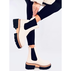 Bella Beige ženske Chelsea čizme bež 1