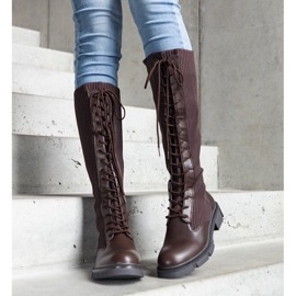 Smeđe čizme natikače s elastičnim gornjištem iz Veradi smeđa 1