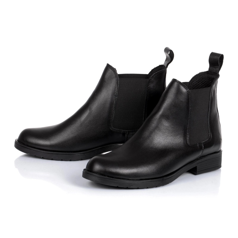 Rusttler Ženske Rustler ženske Karo kožne Chelsea čizme crna 1