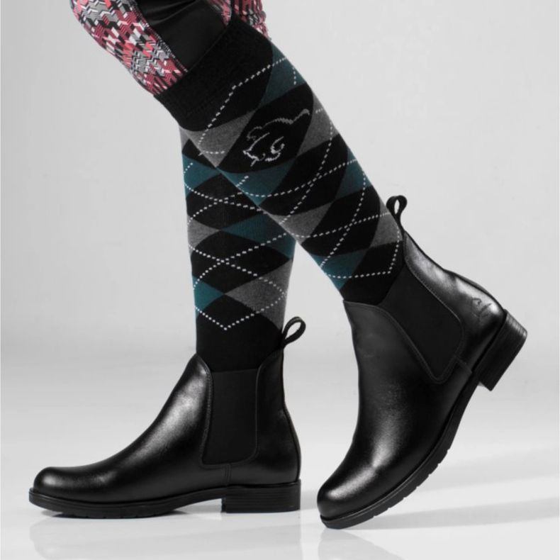 Rusttler Ženske Rustler ženske Karo kožne Chelsea čizme crna 2