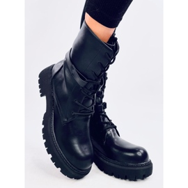 Čizme na vezanje Barkley Black crno 2