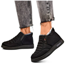 Ženske niske čizme za snijeg, izolirane, crne 7792B crno 1