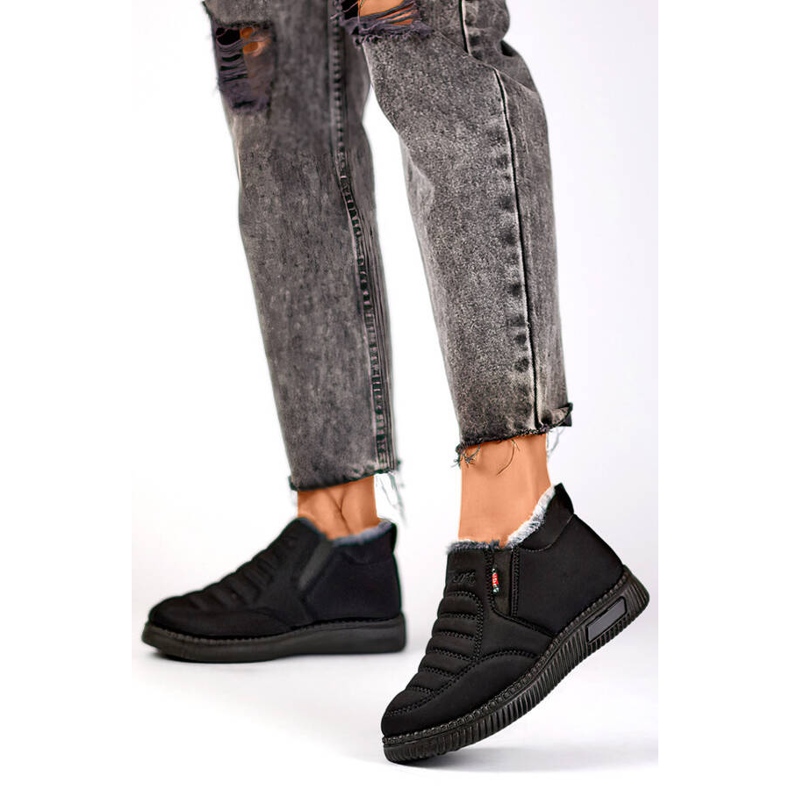 Ženske niske čizme za snijeg, izolirane, crne 7792B crno 2