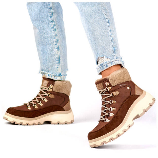 Ženske izolirane čizme, bež CC-44BR smeđa 1