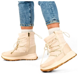Ženske čizme za snijeg s platformom, bež 24-16321BE 1