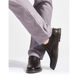 Tamno smeđe muške cipele smeđa 1