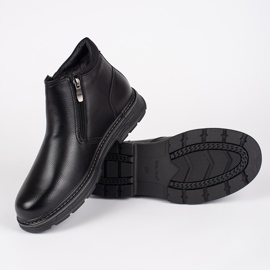 Crne zimske muške izolirane čizme crna 2